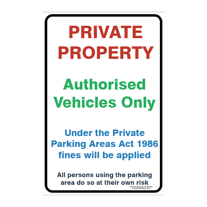 CUSTOM PARKING SIGN