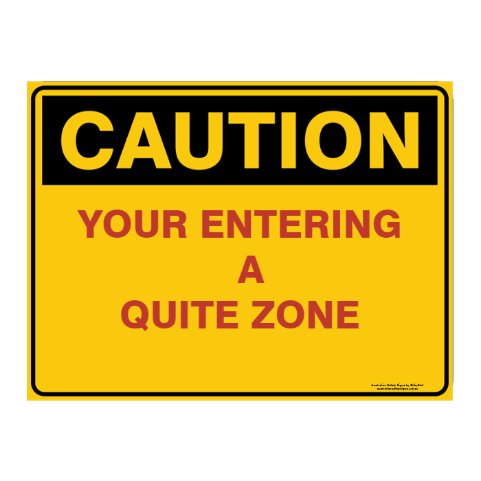 Custom Text Caution Sign
