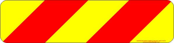 Category 615A Class 1A Pressure Sensitive Reflective Rear Marking Plate