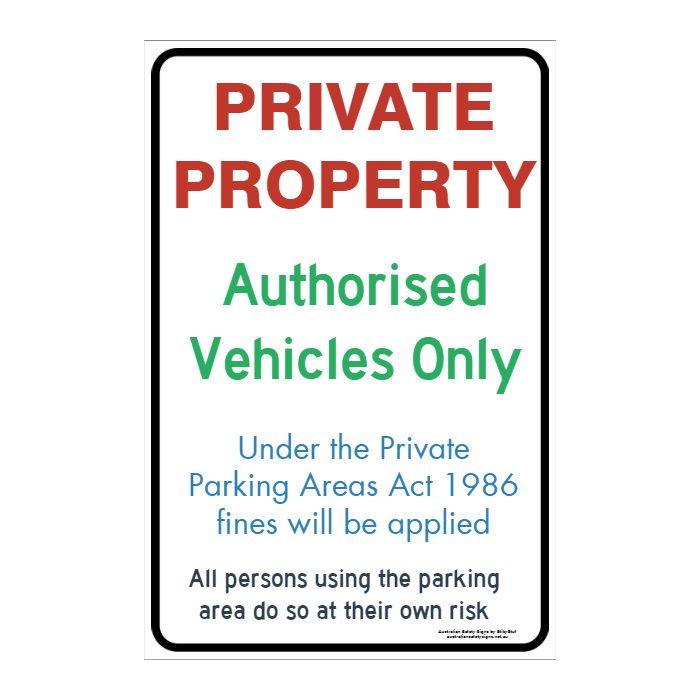 CUSTOM PARKING SIGN