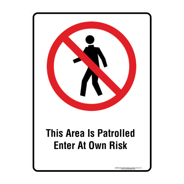 Custom Prohibition Sign - Australian Safety Signs