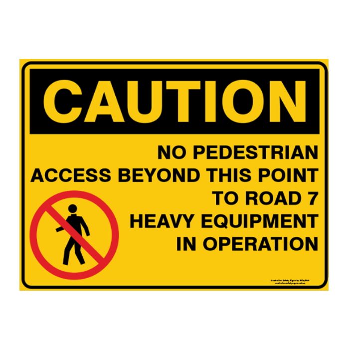 Custom Text Caution Sign