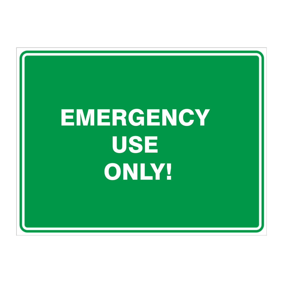 Custom Text Emergency Sign