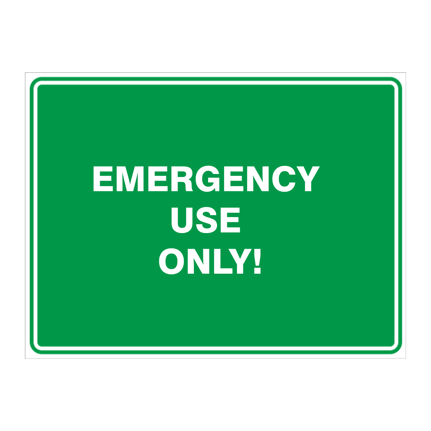Custom Text Emergency Sign