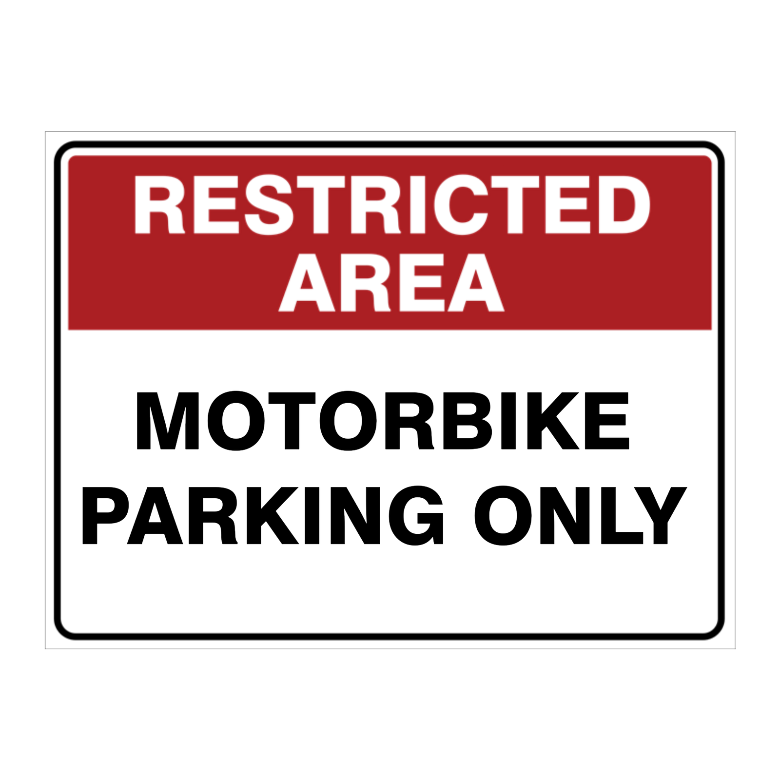 Custom Text Restricted Area Sign