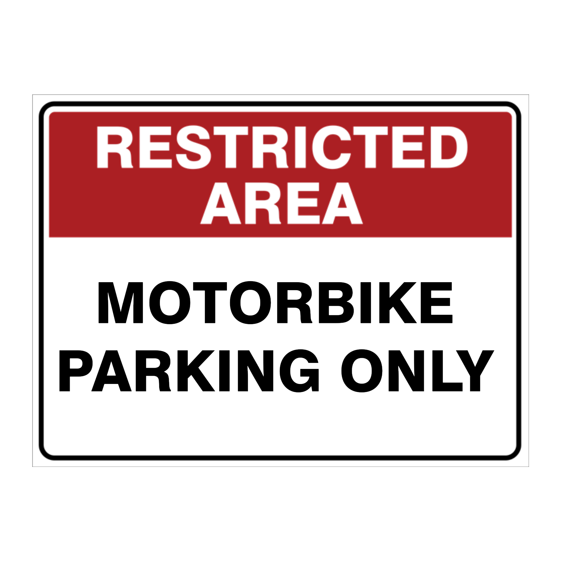 Custom Text Restricted Area Sign