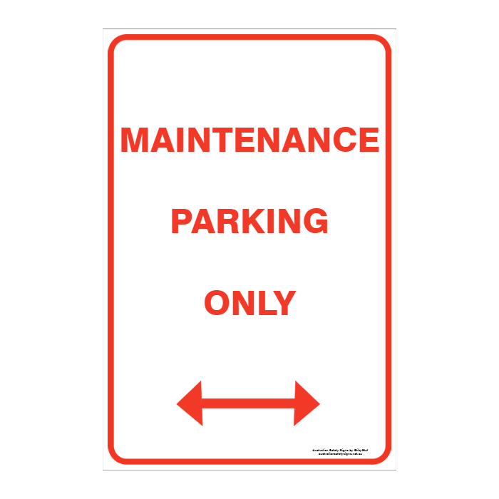 CUSTOM PARKING SIGN