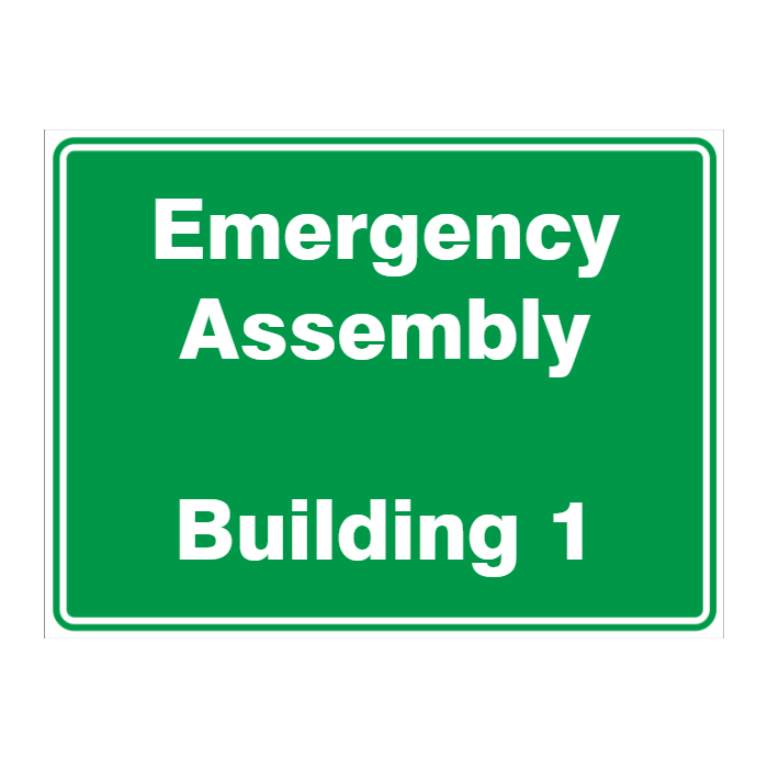 Custom Text Emergency Sign