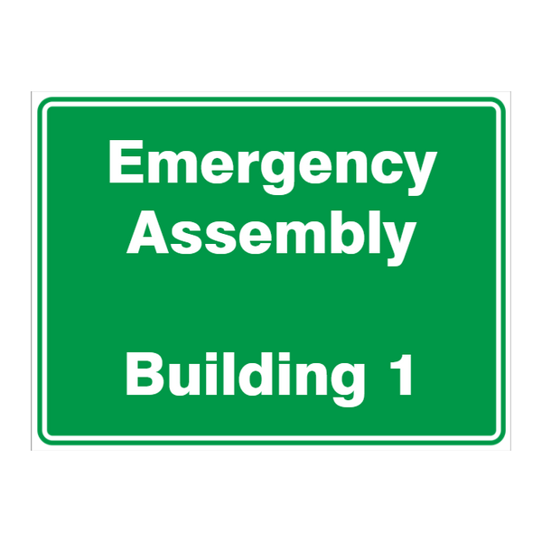 Custom Text Emergency Sign - Australian Safety Signs
