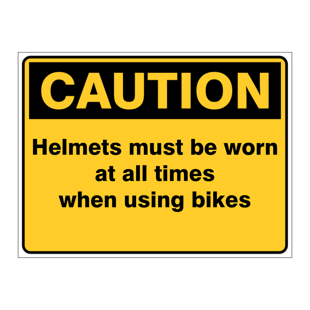 Custom Text Caution Sign