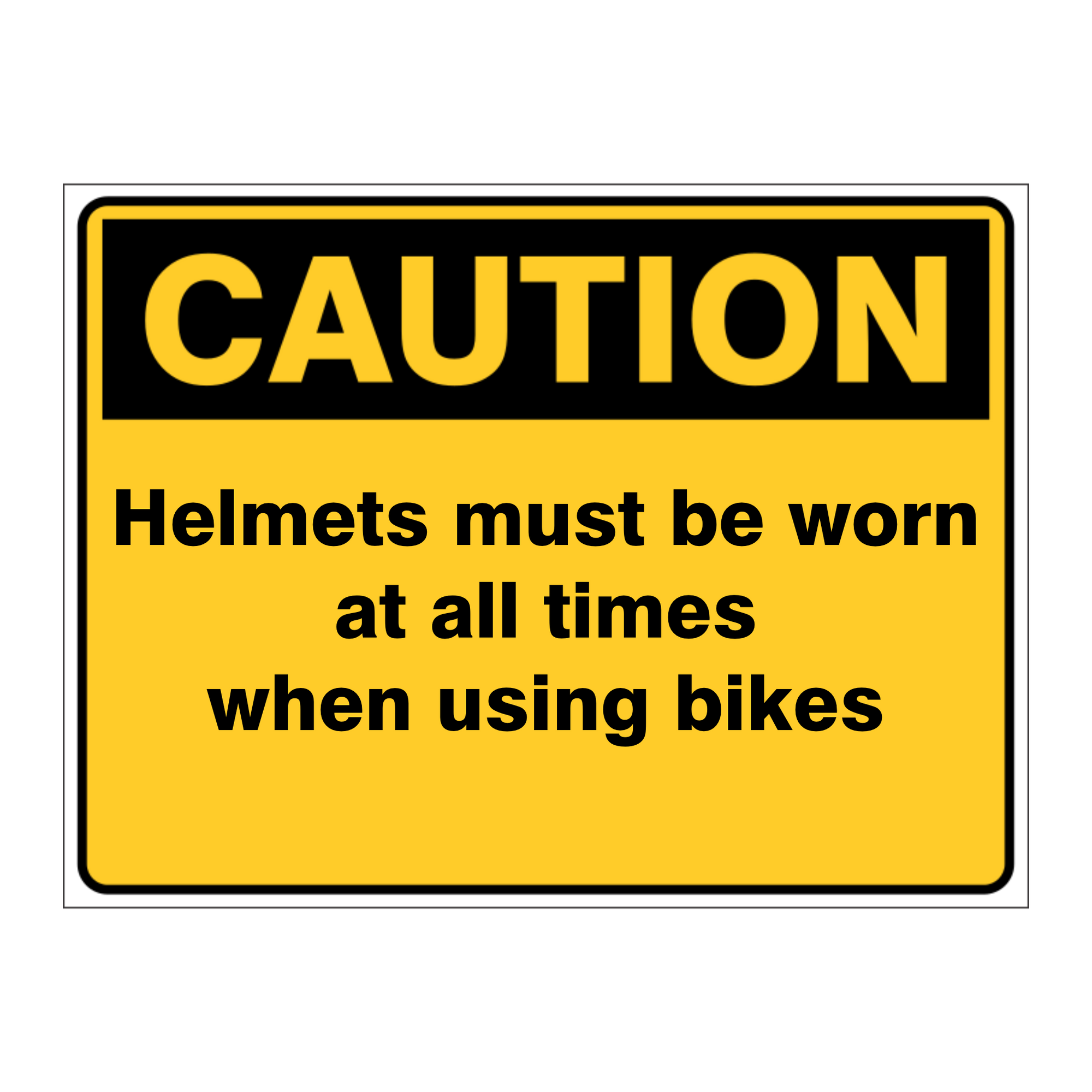 Custom Text Caution Sign