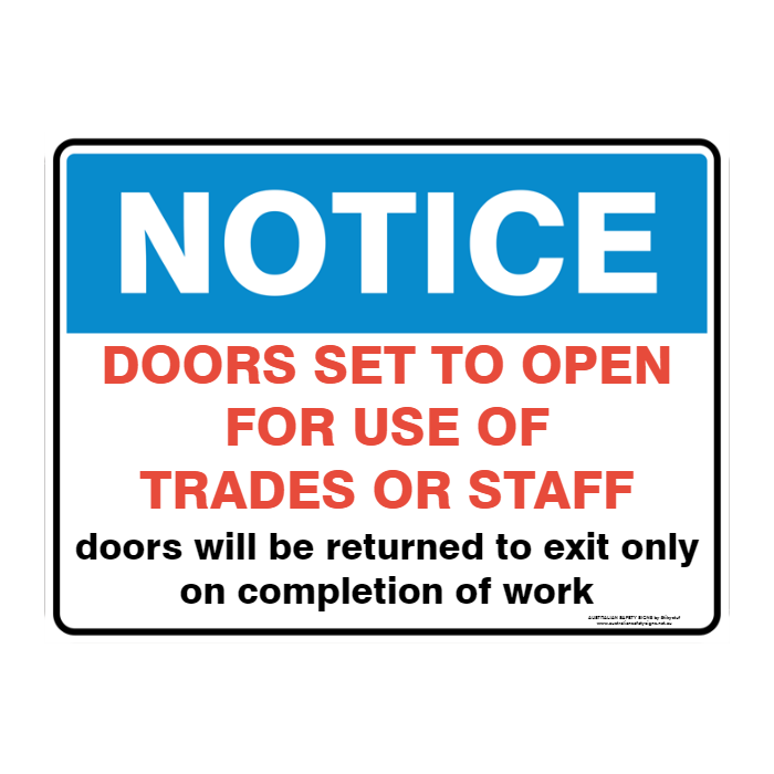 NOTICE CUSTOM TEXT SIGN