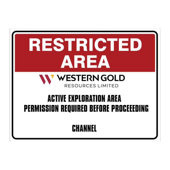 Custom Text Restricted Area Sign
