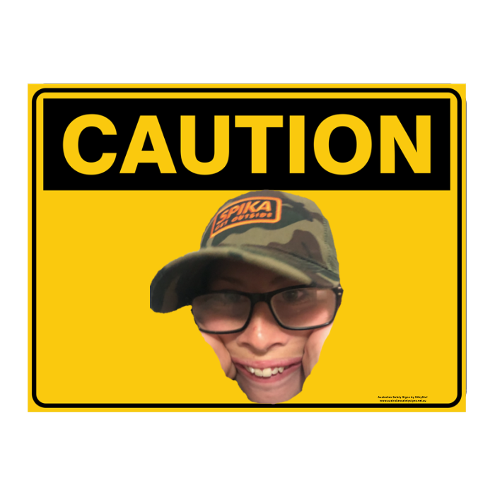 Custom Text Caution Sign