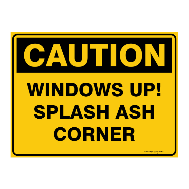 Custom Text Caution Sign