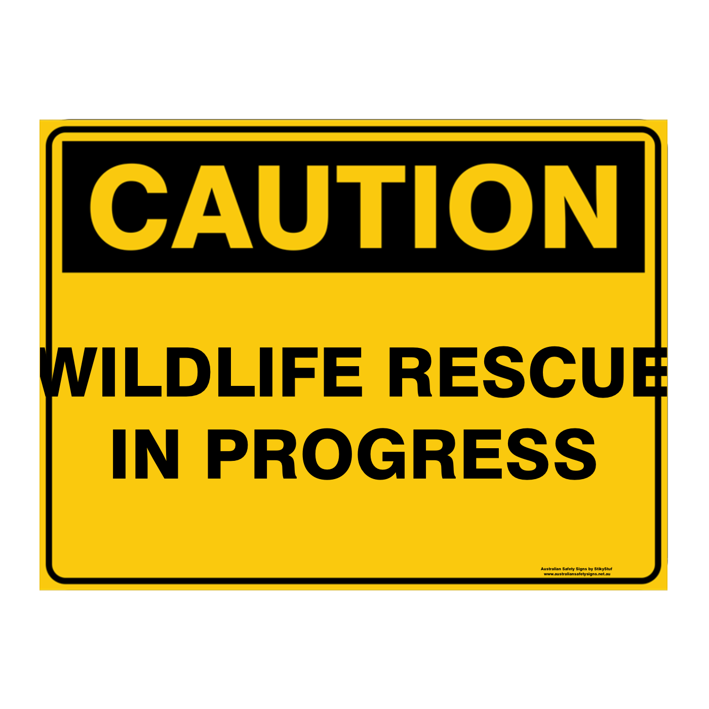 Custom Text Caution Sign