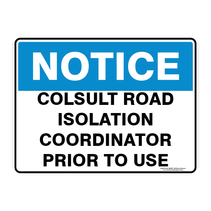 NOTICE CUSTOM TEXT SIGN