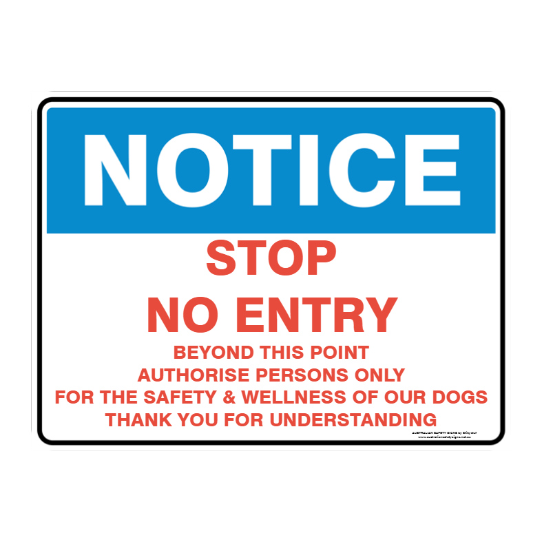 NOTICE CUSTOM TEXT SIGN