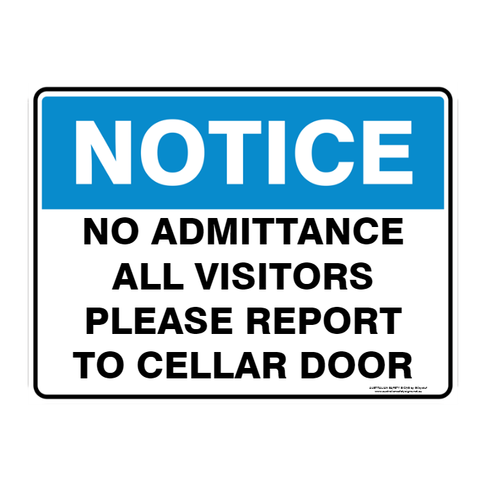 NOTICE CUSTOM TEXT SIGN