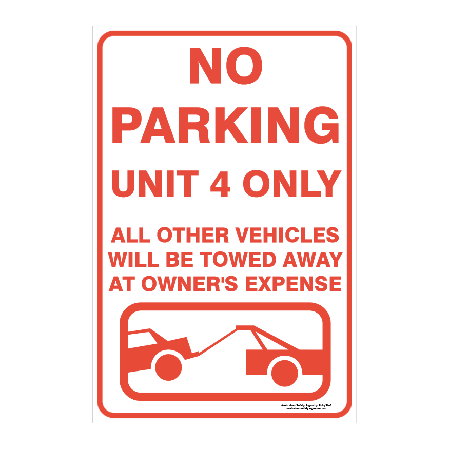 CUSTOM PARKING SIGN