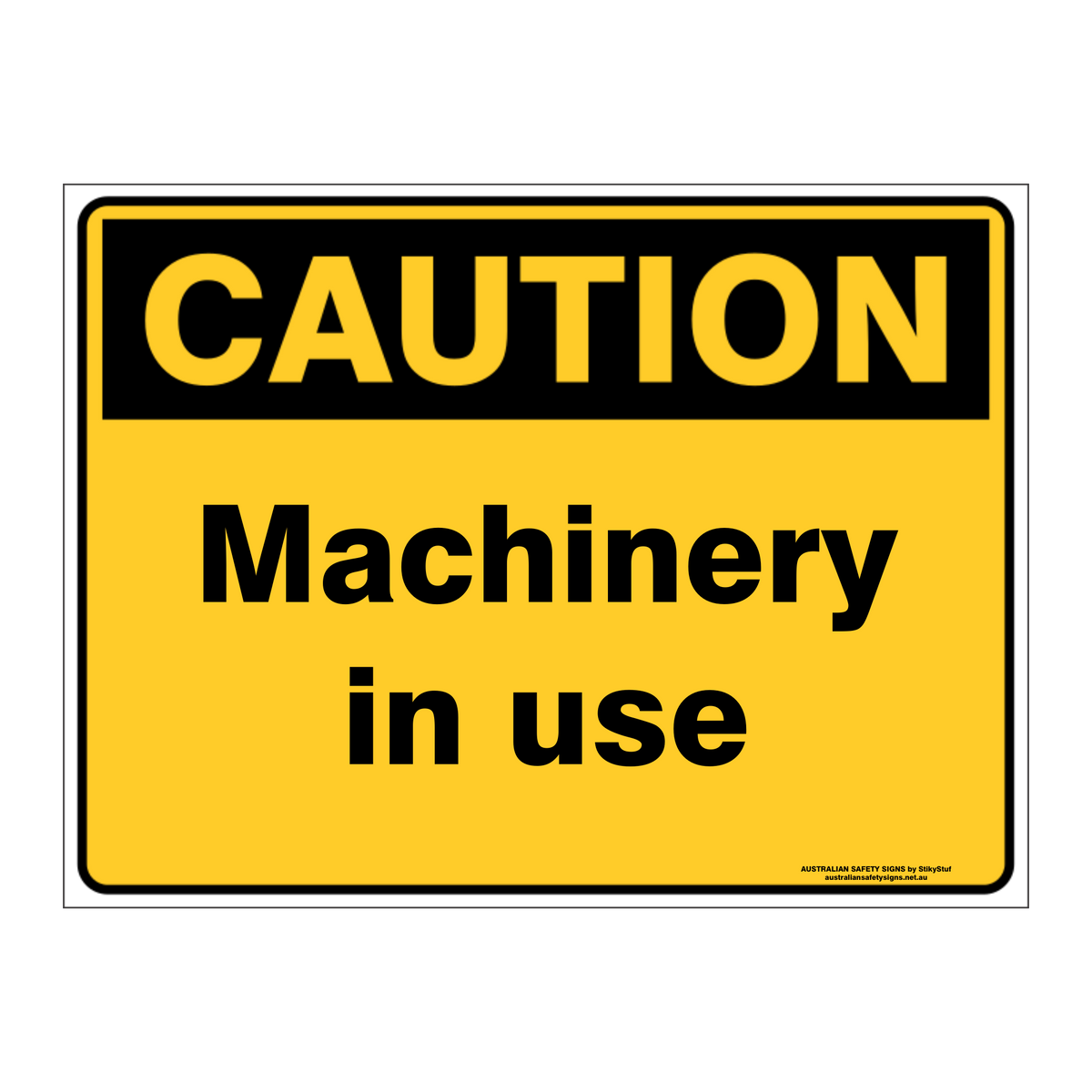 Custom Text Caution Sign