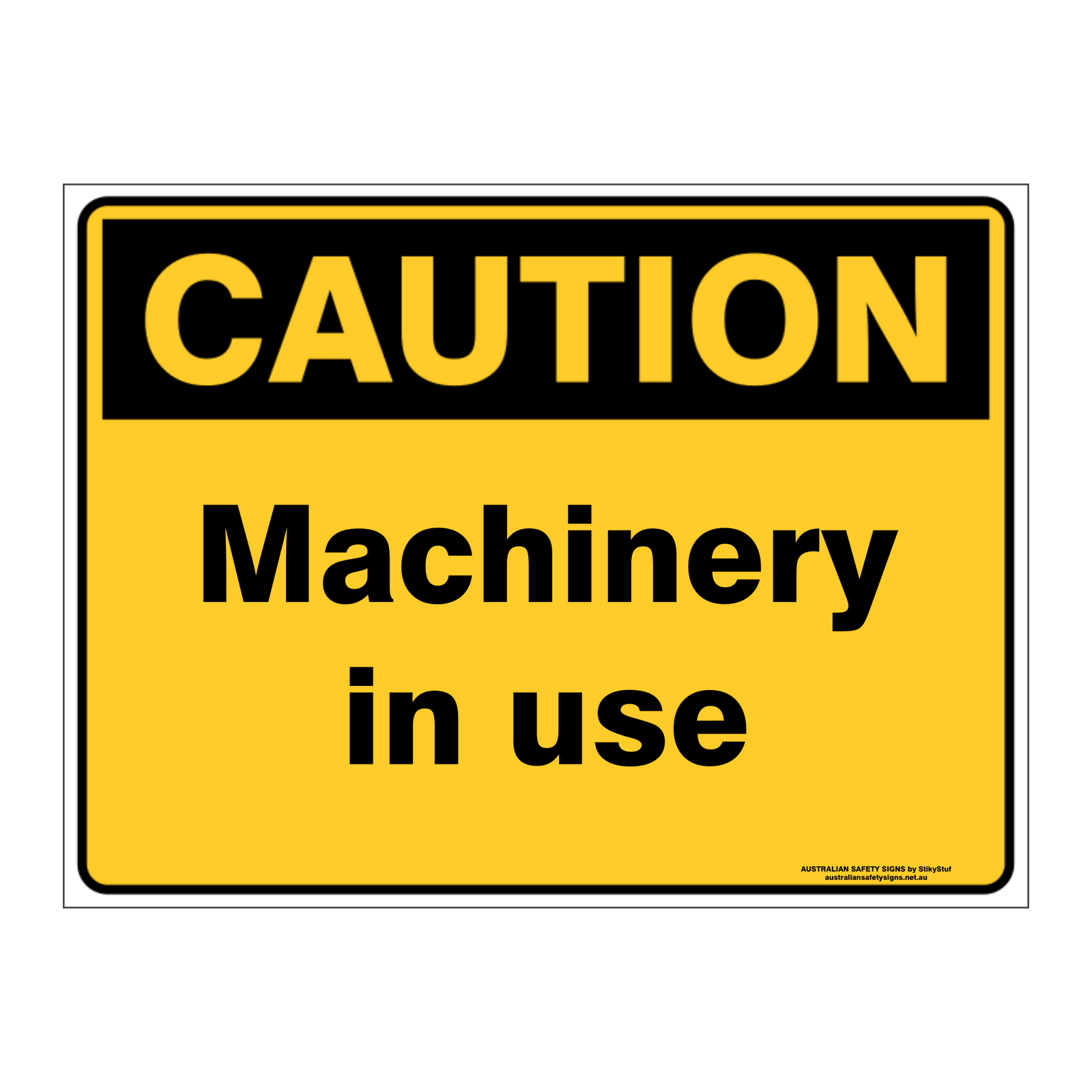 Custom Text Caution Sign