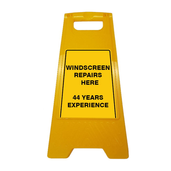 New CUSTOM Your Text Here A-Frame Floor Stand