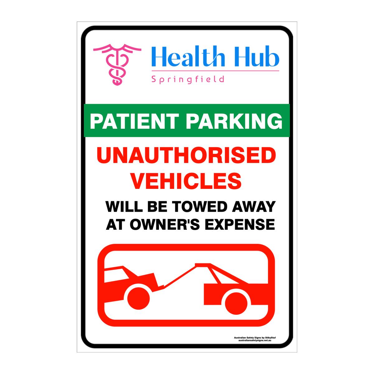 CUSTOM PARKING SIGN