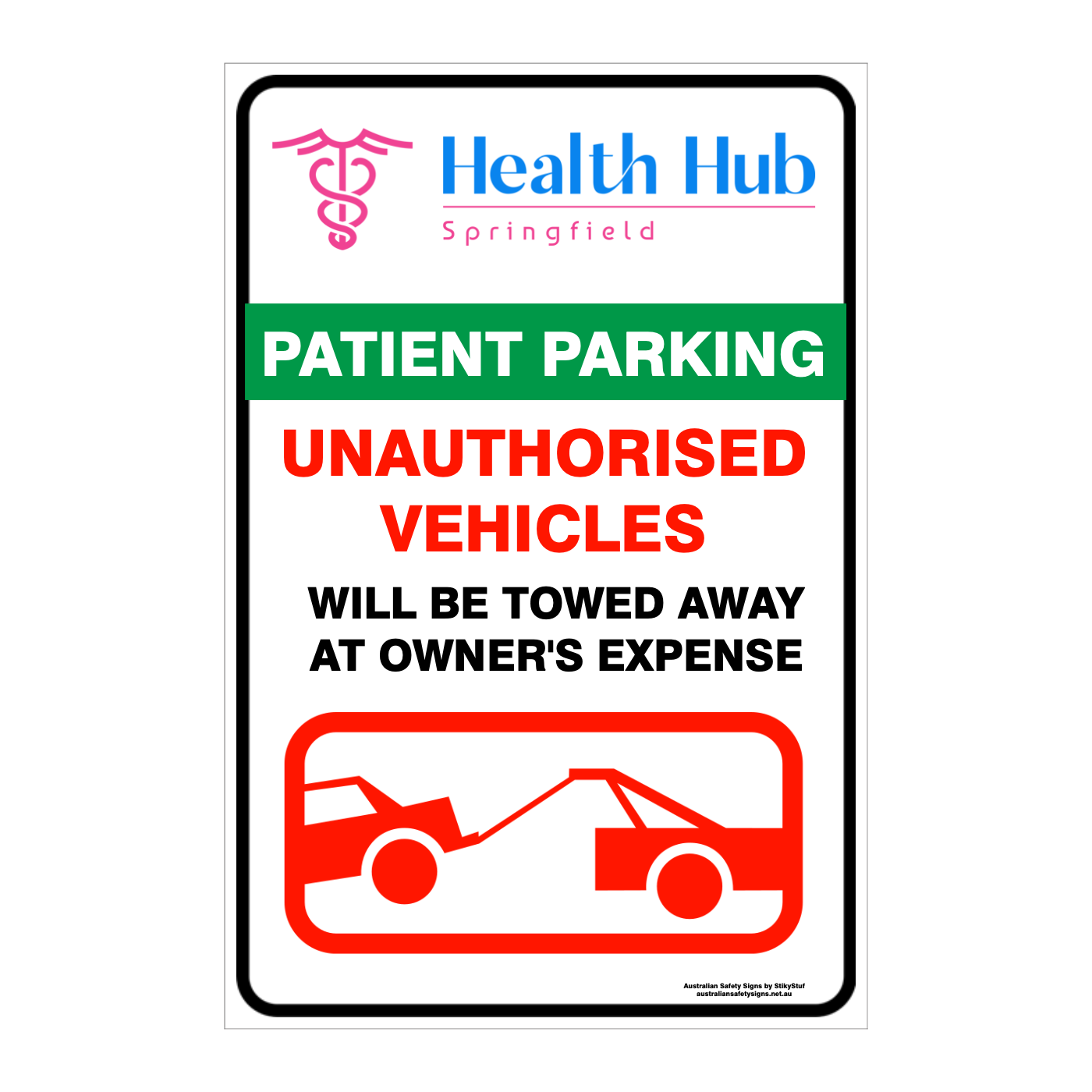 CUSTOM PARKING SIGN