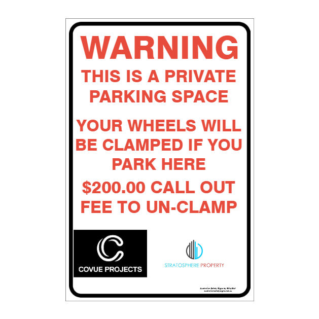 CUSTOM PARKING SIGN