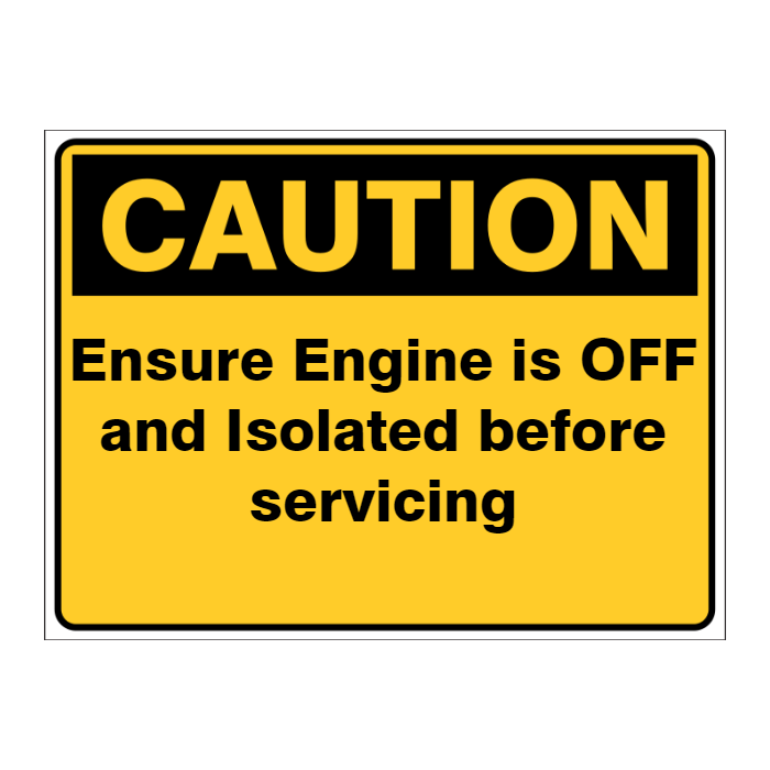 Custom Text Caution Sign