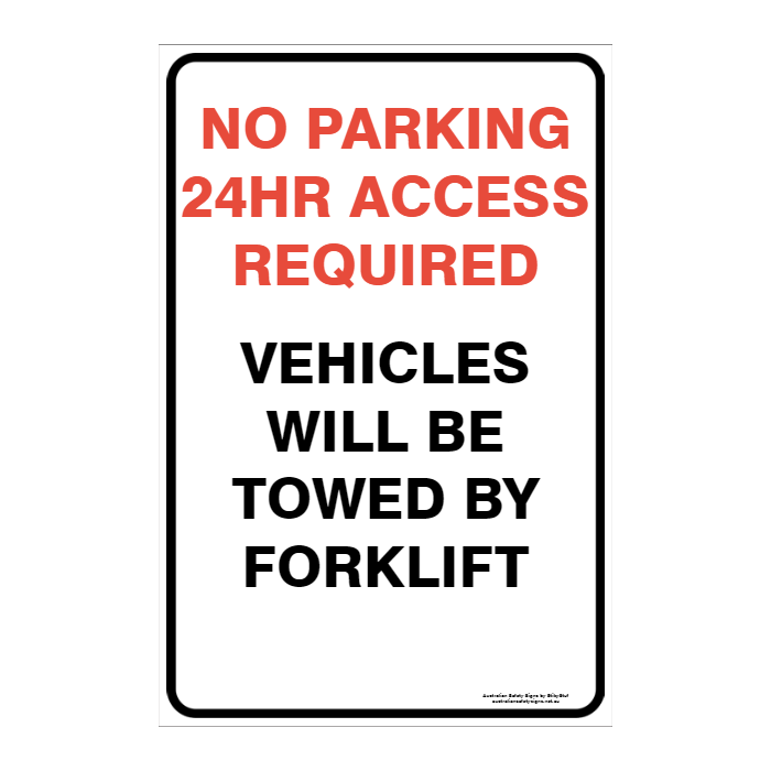 CUSTOM PARKING SIGN