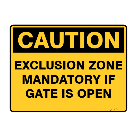 Custom Text Caution Sign