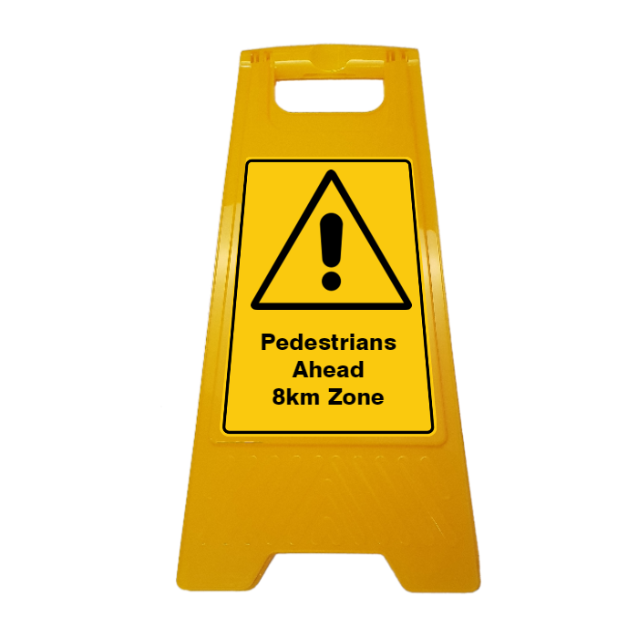 New CUSTOM Your Text Here A-Frame Floor Stand