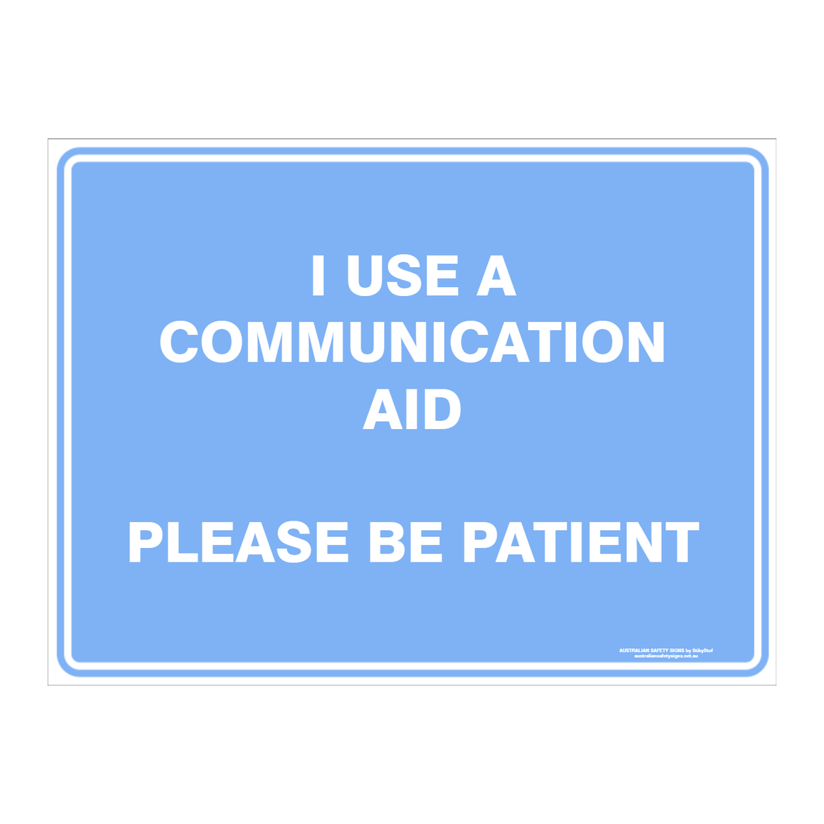 Custom Text Emergency Sign