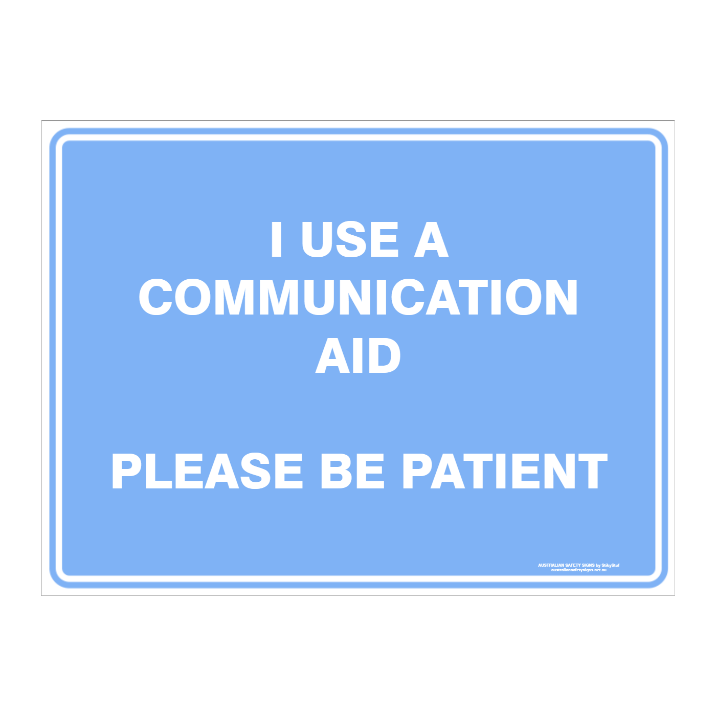 Custom Text Emergency Sign