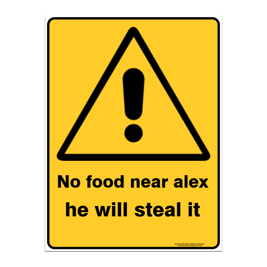 Warning Custom Text Sign