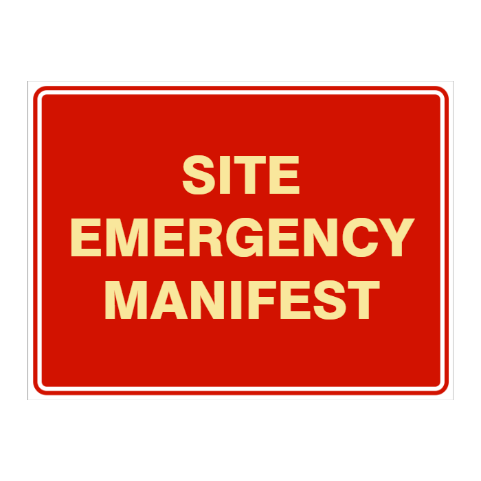 Custom Text Emergency Sign