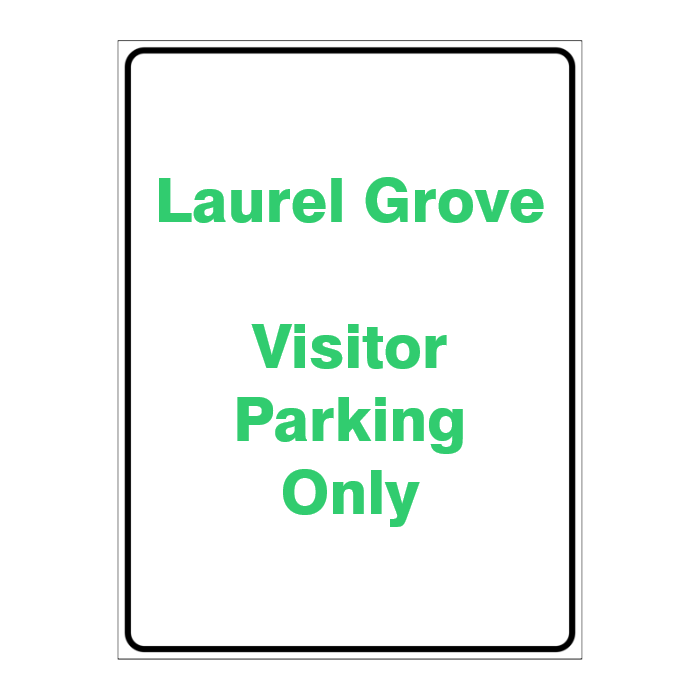 Custom Text Sign Portrait
