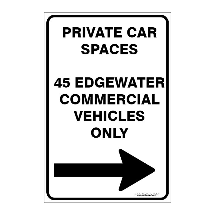 CUSTOM PARKING SIGN