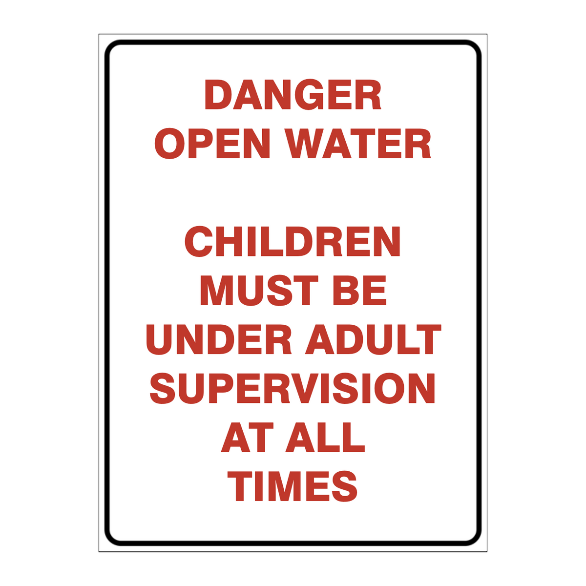 Custom Text Sign Portrait