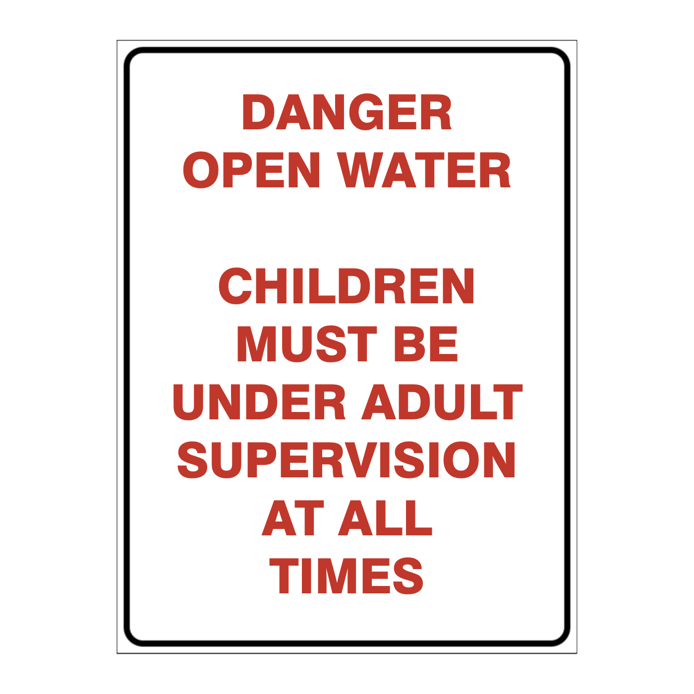 Custom Text Sign Portrait