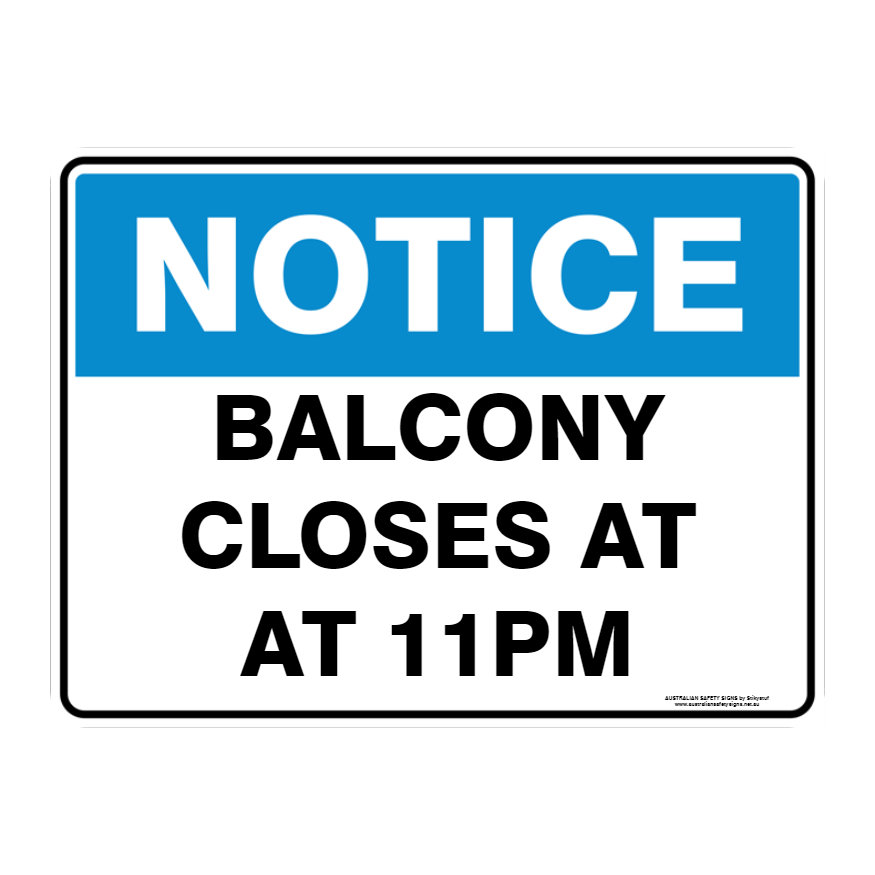 NOTICE CUSTOM TEXT SIGN
