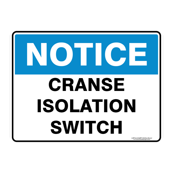 NOTICE CUSTOM TEXT SIGN