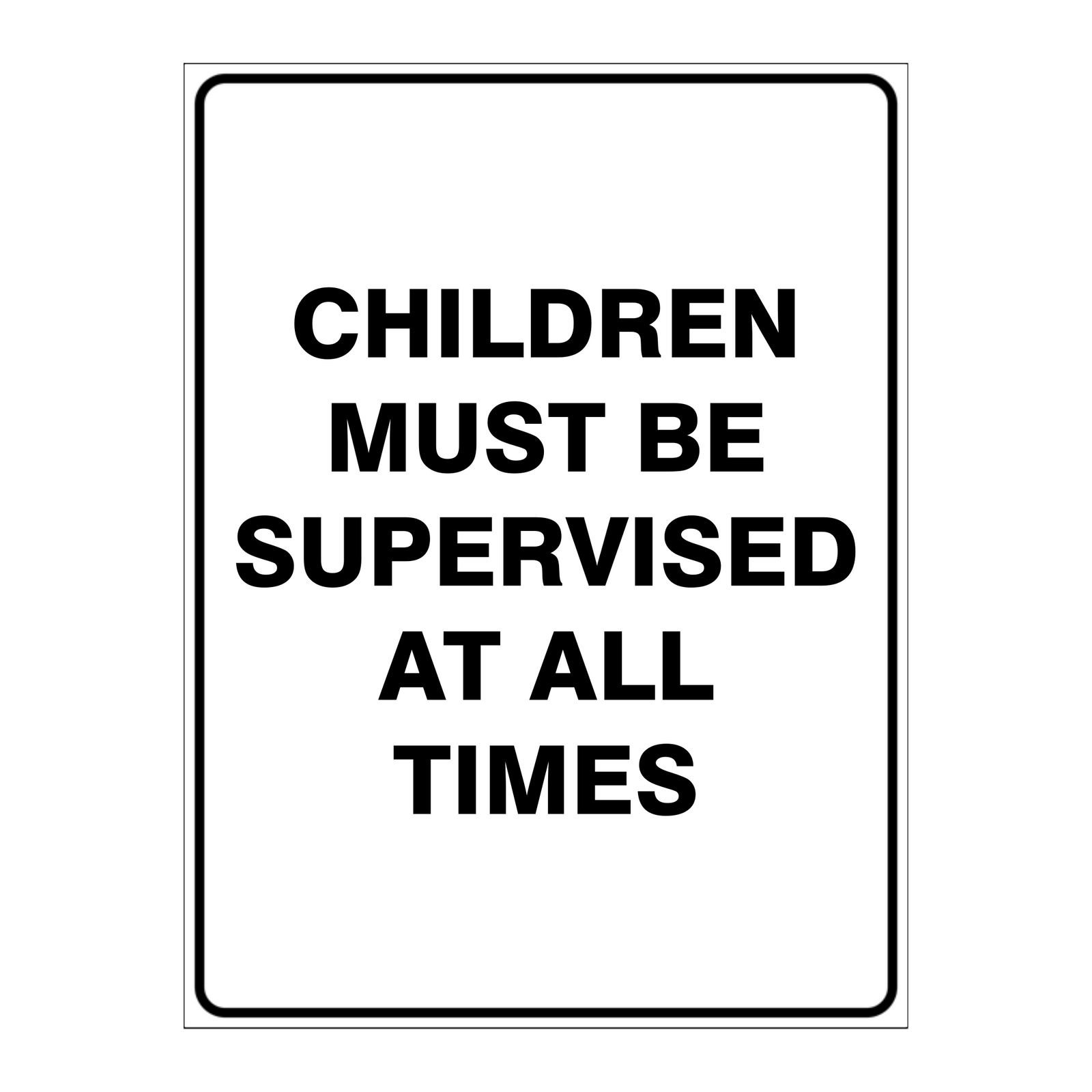 Custom Text Sign Portrait