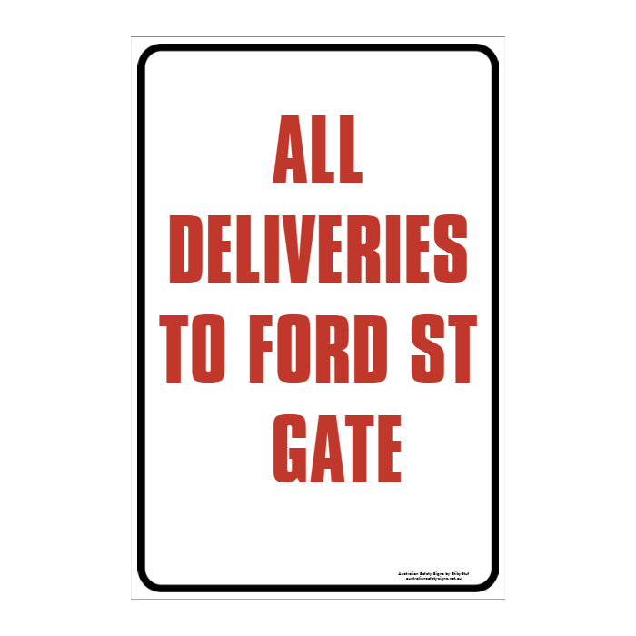 CUSTOM PARKING SIGN