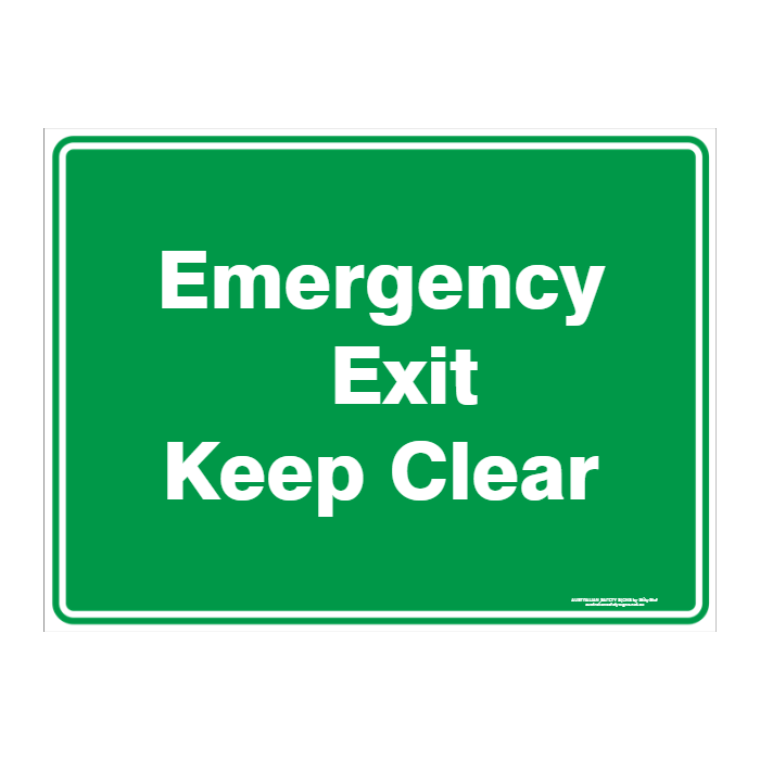 Custom Text Emergency Sign