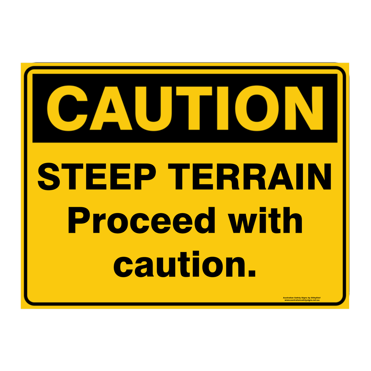Custom Text Caution Sign