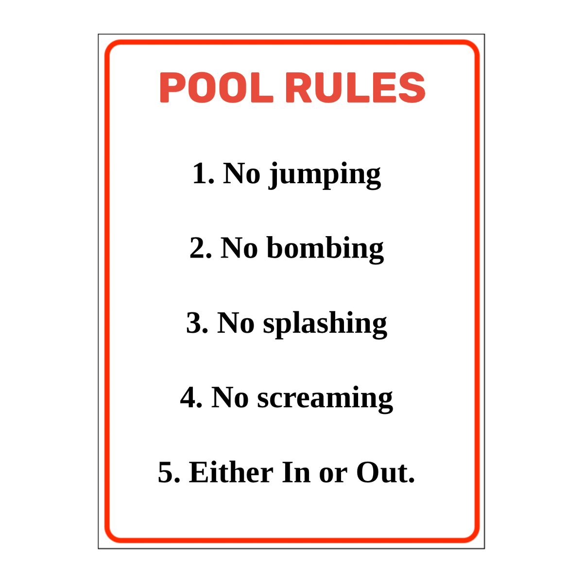 Custom Text Sign Portrait