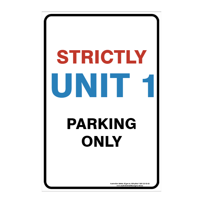 CUSTOM PARKING SIGN
